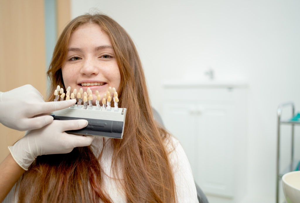 Girl with Dental Crowns