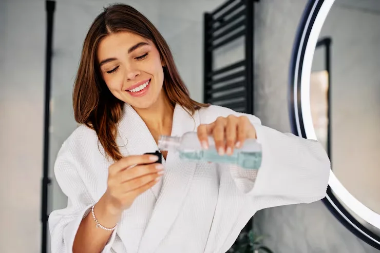 mouthwash before or after brushing teeth